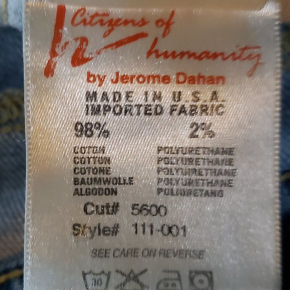 "Citizens of Humanity" jeans, distressed ,28X32 - Picture 6 of 7